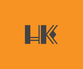 H and K logo design. HK abstract Letters Logo Monogram. This logo design is the process of creating a visual symbol that represents a brand, company, or individual.