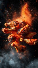 Fototapeta premium Kentucky chicken wings