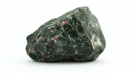 Beautiful natural rock showcasing unique green and red patterns found in various geologic formations