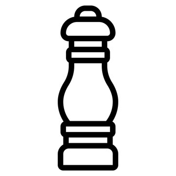 recommend clip art: Stylized Line Art Salt Shaker