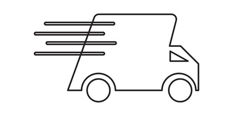 Fast shipping delivery truck icon set. Delivery Truck icon. Fast delivery icon.