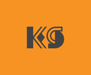 K and S logo design. KS abstract Letters Logo Monogram. This logo design is the process of creating a visual symbol that represents a brand, company, or individual.