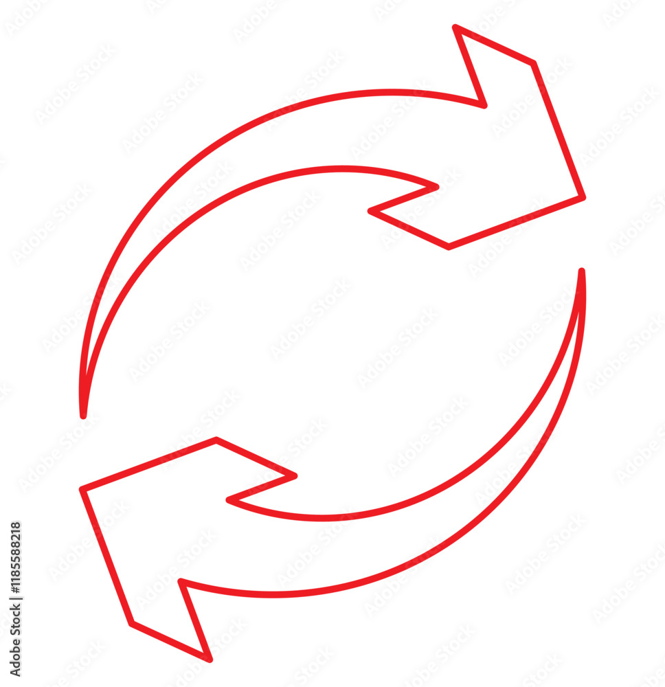 Poster circle arrows icon set. round reload sign, repeat icon, rotate arrow symbol, arrow pictogram refresh