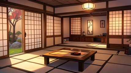 Tatami Room with Soft Light