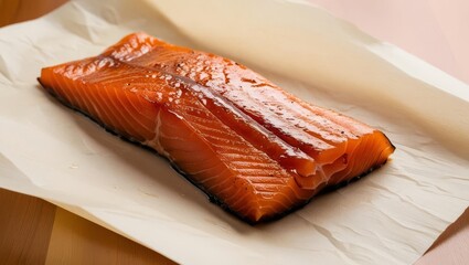 salmon fillet on a plate