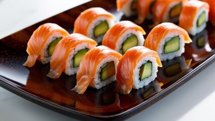 sushi on a plate