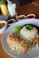 chicken hainan chinese authentic tradisional food