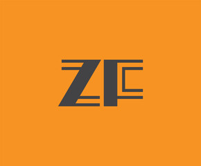 Z and F logo design. ZF abstract Letters Logo Monogram. This logo design is the process of creating a visual symbol that represents a brand, company, or individual.
