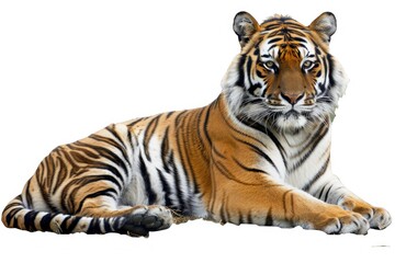 Vibrant Picture of Tiger Photo Isolated on Transparent Background