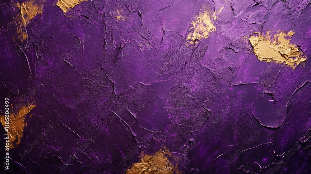 Poster elegant gold and violet textured background ideal for design projects and artistic presentations.