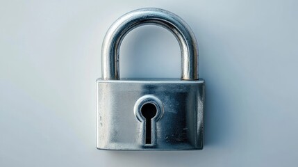Fototapeta premium Secure Metal Lock Symbolizing Data Protection and Access Control in Digital Environments