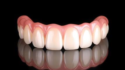 Closeup of a tooth with missing adjacent tooth, detailed view of dental gap and surrounding structures