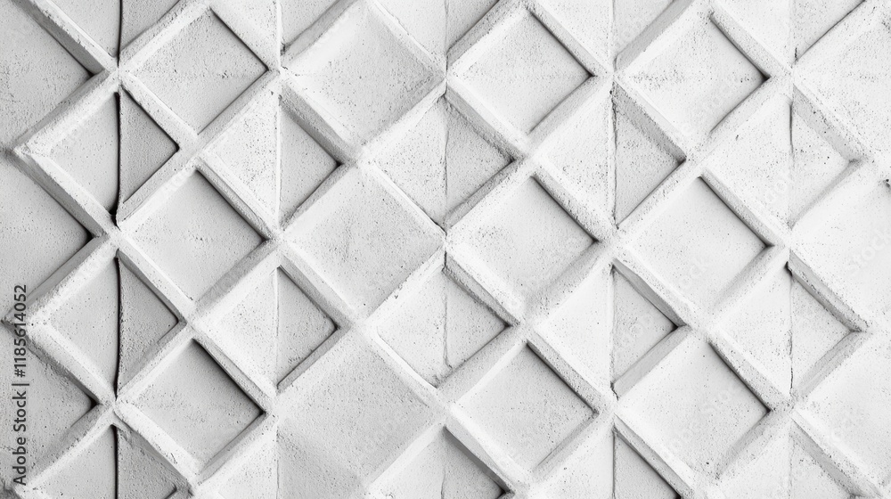Aufkleber gray soft foam concrete texture with diamant pattern for modern architectural backgrounds