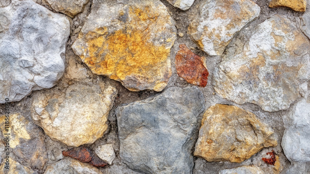 Poster natural stone wall texture with earthy tones and irregular shape for background use in design projec