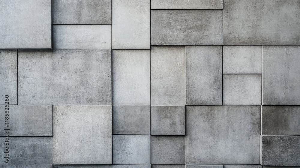 Poster gray textured horizontal tile wall background with modern concrete pattern and subtle variation in s