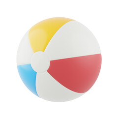 Fototapeta premium 3D Beach Ball Icons