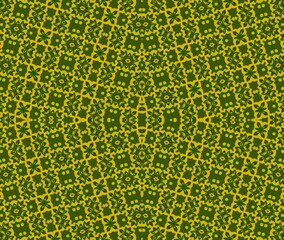Abstract Subtle Green Pattern. Repeating Geometric Artwork Featuring Flowing Forms and Symmetrical 