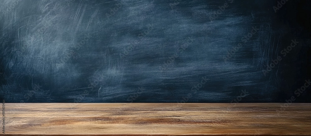 Aufkleber black chalkboard background for educational use with empty space for text and classroom activities i