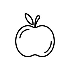 Apple icon Vector logo outline