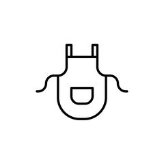 Apron icon Vector logo outline