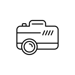 Camera icon Vector logo outline
