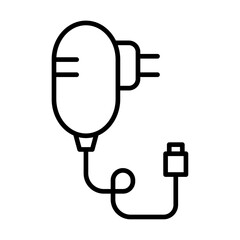 Charger icon Vector logo outline
