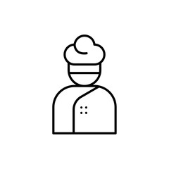 Chef icon Vector logo outline