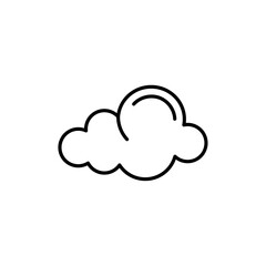 Cloud icon Vector logo outline