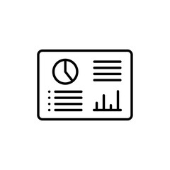 Dashboard icon Vector logo outline
