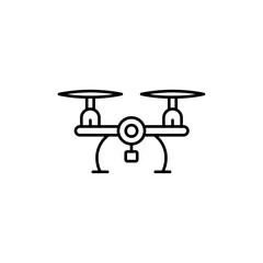 Drone icon Vector logo outline