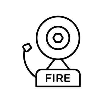 recommend clip art: Fire alarm icon Vector logo outline