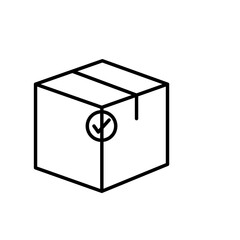 Package icon Vector logo outline