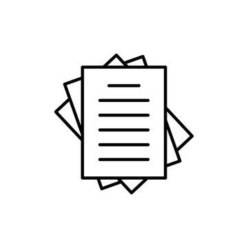 recommend clip art: papers icon Vector logo outline