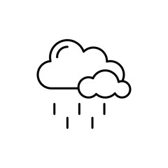 Rain icon Vector logo outline