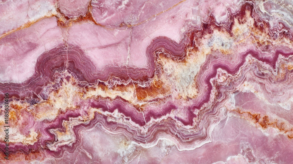 Poster elegant pink marble texture showcasing intricate natural patterns ideal for backgrounds and artistic
