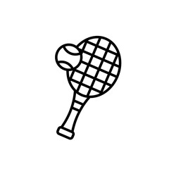 tennis icon Vector logo outline