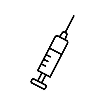recommend clip art: Syringe injection icon Vector logo outline
