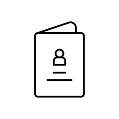 Visa icon Vector logo outline