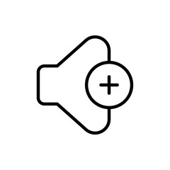 Volume icon Vector logo outline