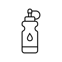 Water bottle icon Vector logo outline
