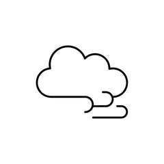 Windy icon Vector logo outline