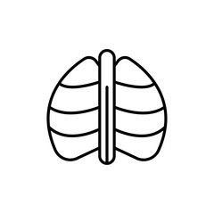 X-ray icon Vector logo outline