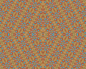 Abstract Muted Brown Pattern. Dynamic Abstract Pattern Featuring Symmetrical Shapes and Layered Gra