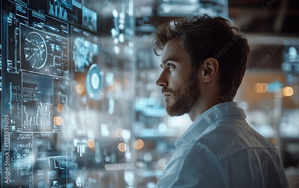 Poster industry 40 engineer utilizing smart technologies for sustainable development