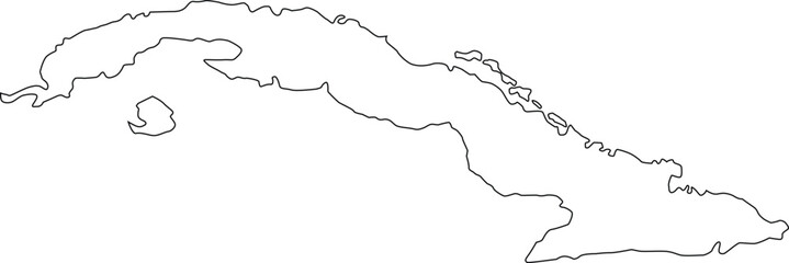 Simple Map Of Cuba 