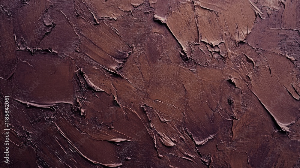 Poster rich chocolate brown textured wall with abstract paint strokes creating a smooth and elegant backdro