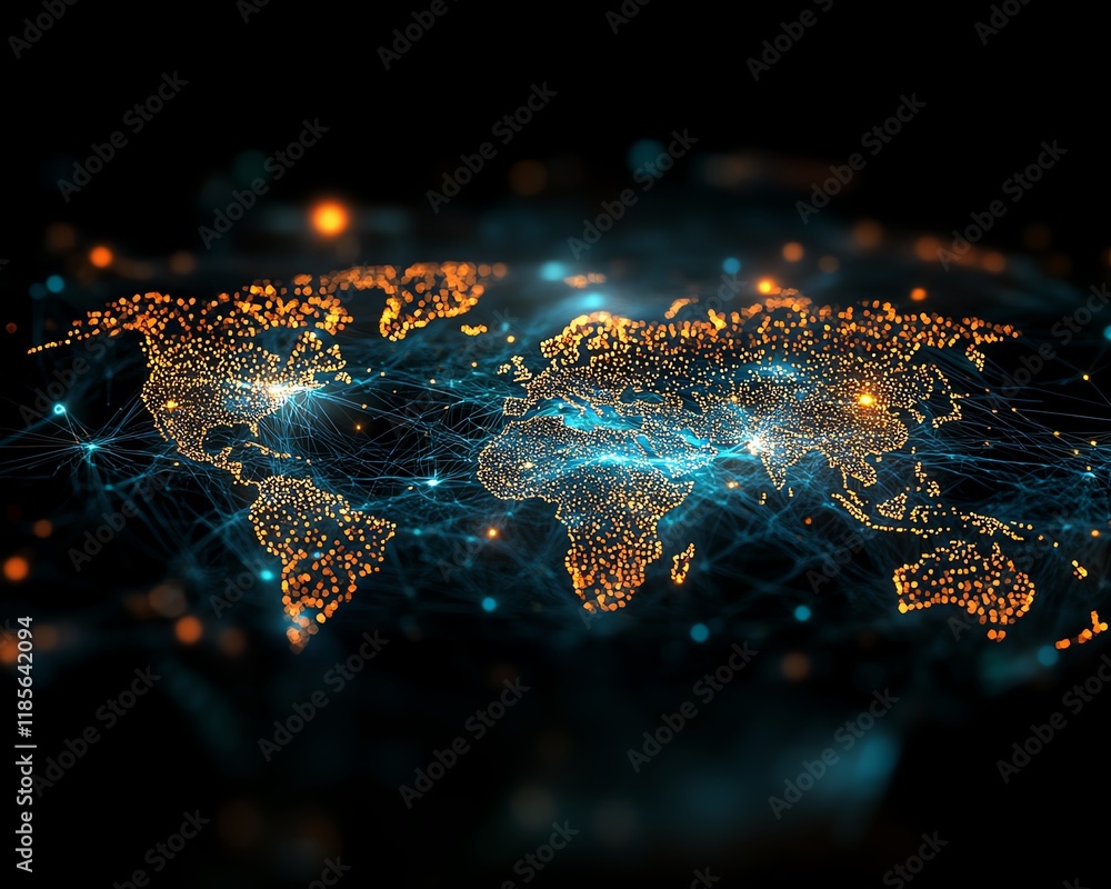 Aufkleber a dynamic concept of global communication network