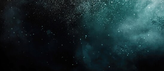 Fototapeta premium Dark abstract textured background in black navy emerald green with matte and glitter effects ideal for elegant text presentation