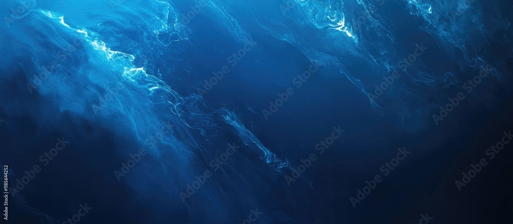 Aufkleber close up view of a blue abstract texture on a laptop screen with a blank area ready for text or desi