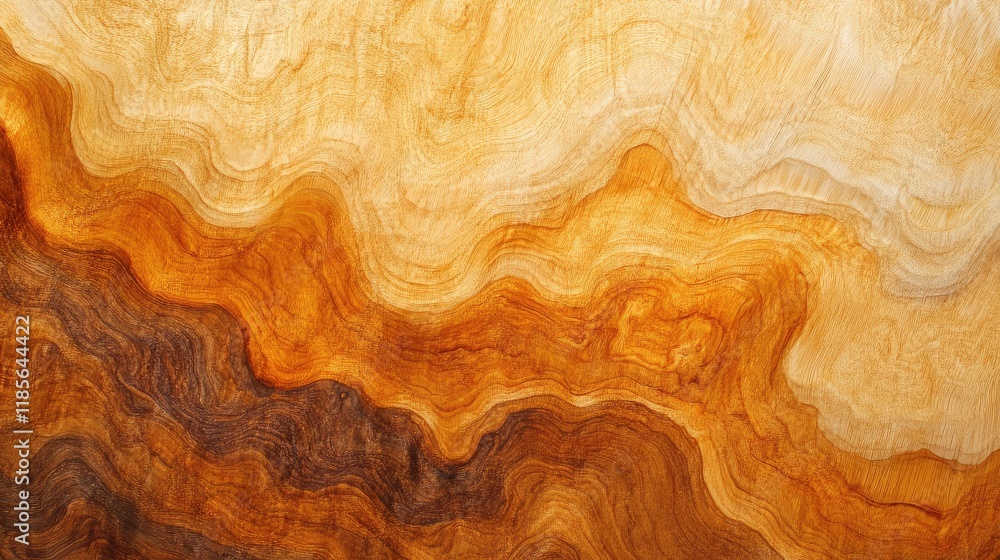 Poster textured wooden surface with intricate patterns showcasing warm hues and natural variations in color
